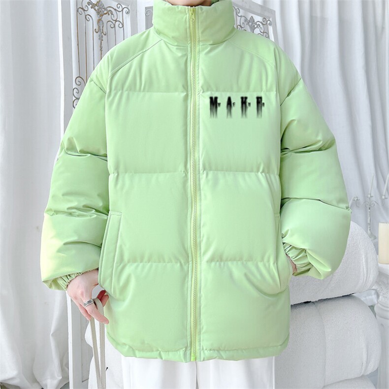 2024冬季新款旋律风车大码印花立领棉衣M-5XHM24549-28-特P50,男装棉衣,电商A022