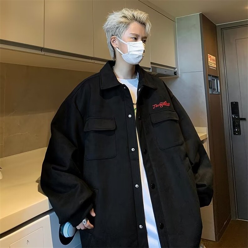 美式外套潮牌男夹克春秋麂皮绒新款CH8020P68,男装夹克,星座1116-2