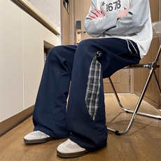XZ616春季重磅美式破缝不规则格子拼接休闲长裤K26013特P35，男装休闲裤，星座512A（原616）