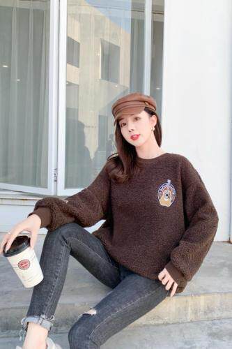 冬季新款，颗粒绒卫衣，女装卫衣/绒衫，艾伊贝雪