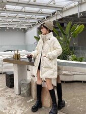 长款羽绒服，女装羽绒服，玉米青豆
