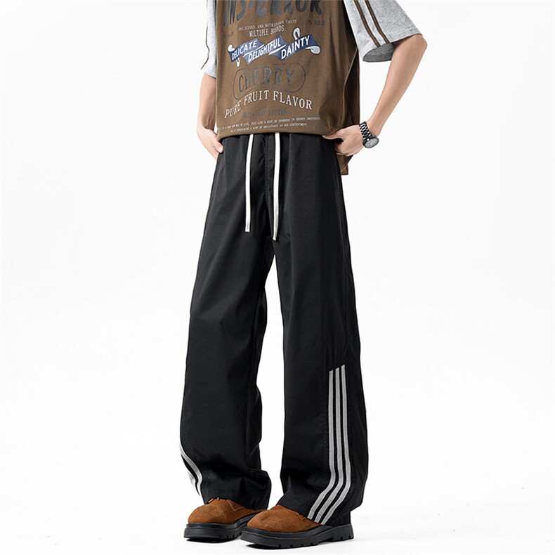 休闲裤男夏季新款港风宽松扎染工装阔腿长裤CK8203-P45,男装休闲裤,星座214-3