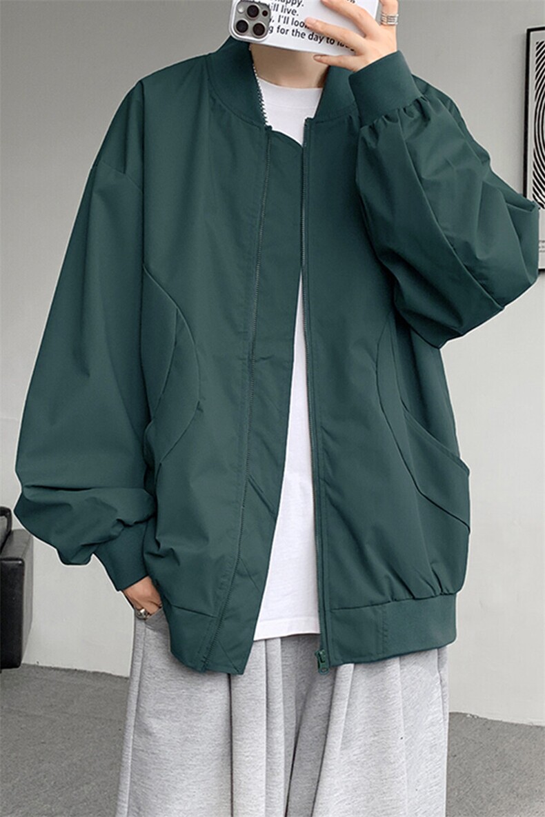 M-8XL春季棒球服外套男大码立领飞行员夹克潮牌休闲衣服JK001P65,男装夹克,电商B312