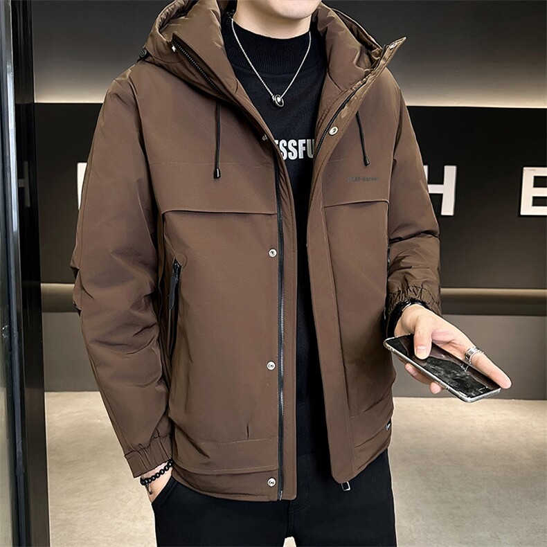 店主风2025年男士秋冬二棉加棉加厚夹克连帽棉服M1123-P105,男装夹克,电商D240-242