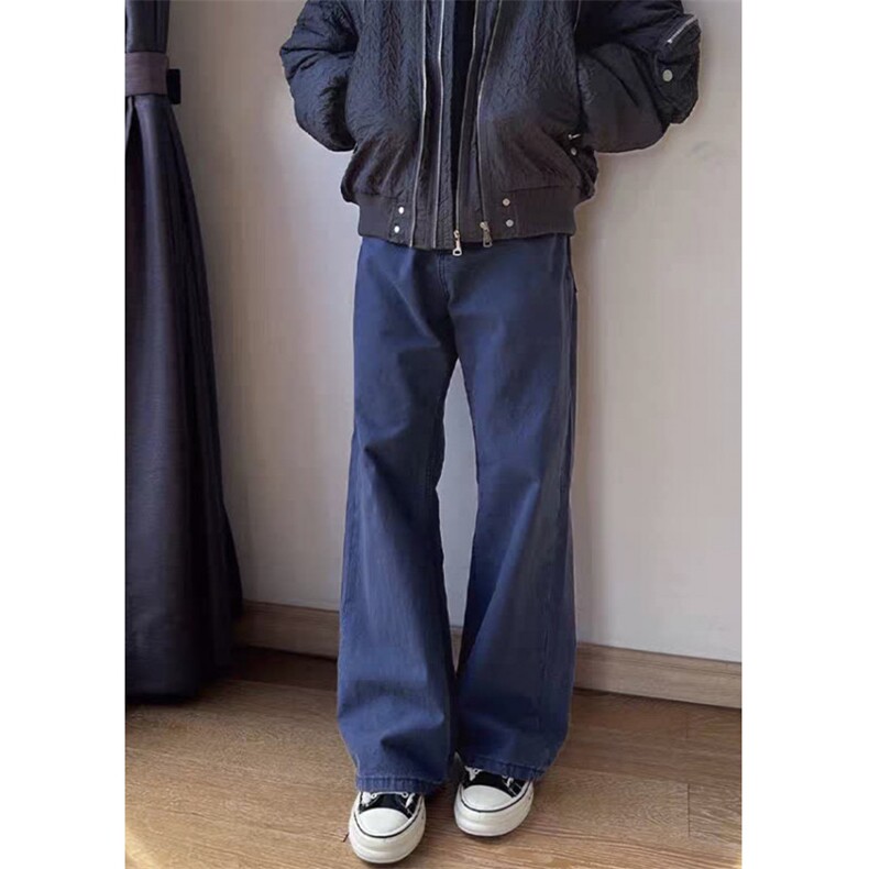 牛仔裤男春季新款修身百搭运动长裤宽松阔腿裤弯刀裤K8420,男装牛仔裤,星座1116A（原606A-3）