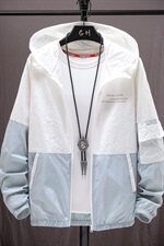 防晒衣男士夏季超薄透气冰丝夹克男青少年卡通薄款外套Y，男装夹克，星座509