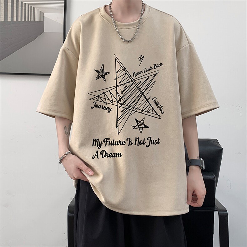 麂皮绒短袖t恤男大码半袖男JD82456-P25,男装T恤,电商A040