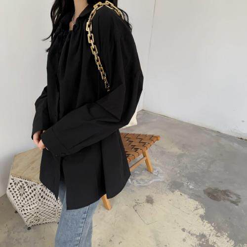 抽绳衬衫，女装衬衫，江南俏之羽