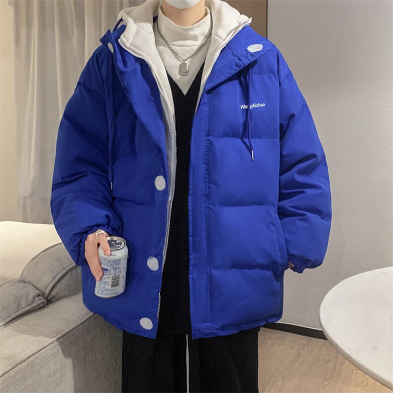 新款克莱因蓝外套男冬季潮棉服情侣装高级感炸街男装W2411-P90,男装棉衣,星座512-2