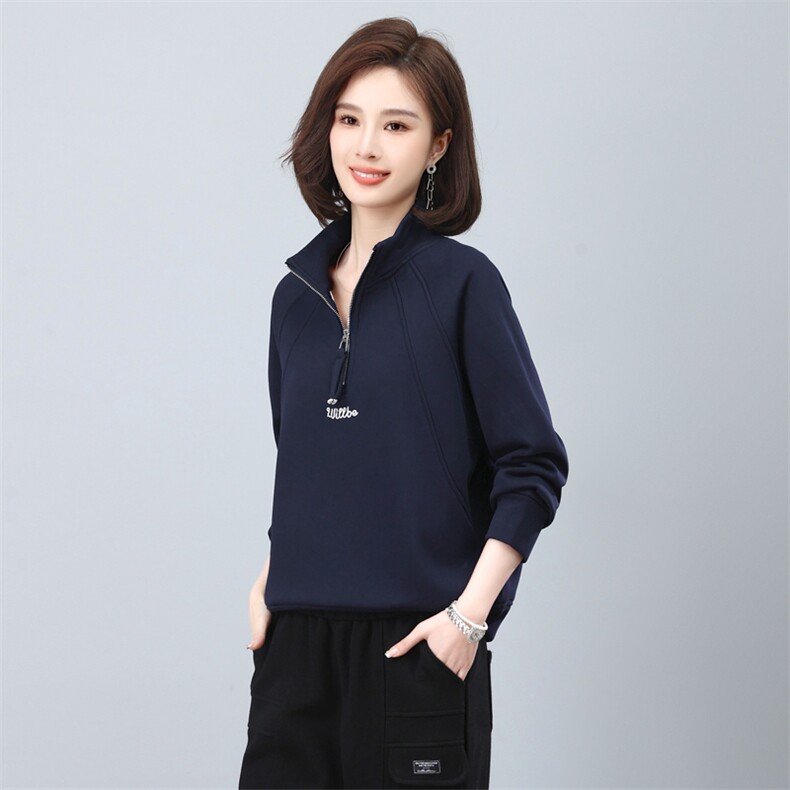 加绒加厚卫衣女秋冬2023年冬季新款洋气休闲欧货短款女士长袖,女装卫衣/绒衫,涵誉