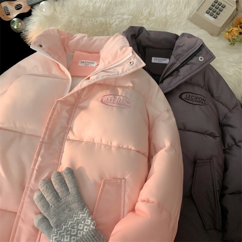 渐变棉衣立领棉服情侣棉袄冬装面包服男女外套3351-P80控118,男装棉衣,星座207