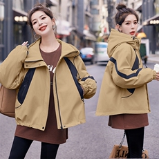 白鸭绒内胆现货主推！2024冬羽绒内胆可脱卸派克服防风冲锋衣，女装羽绒服，韩蜜菓