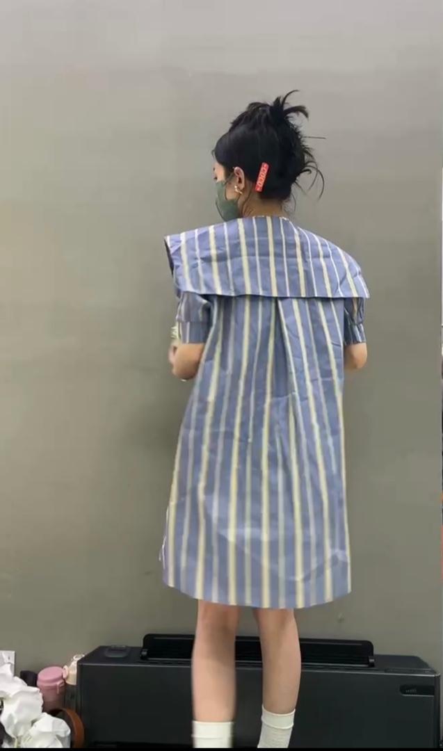 小清新休闲显瘦可爱气质淑女连衣裙,女装连衣裙,L·H·X