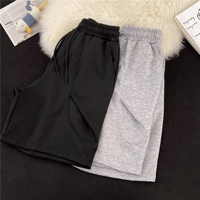 美式高街vibe解构短裤男夏季新款潮牌宽松休闲运动裤子K6522-P34,男装牛仔裤,星座412-3