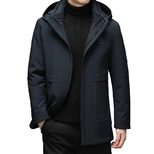 2023冬新款羽绒服男中长款可拆卸帽中年男士休闲外套HM2375-P335,男装羽绒服,电商B212（原钱塘6029）