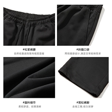 2025秋季新款宽松直筒运动卫裤男休闲百搭阔腿裤子-A2315TP20，男装休闲裤，电商B241