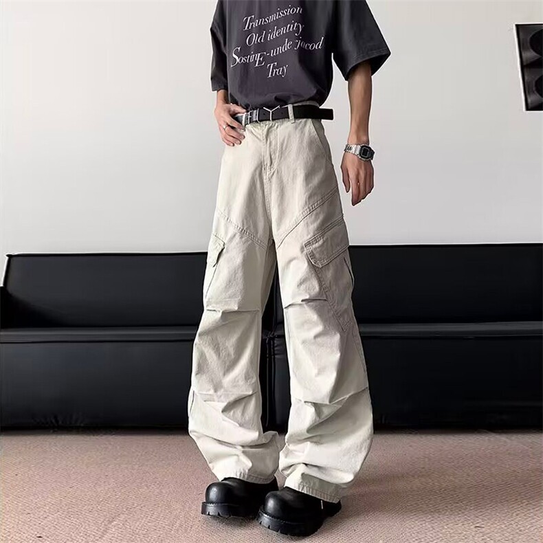 美式复古2025夏季新款机能工装裤男休闲阔腿裤子-A2135TP55控88,男装休闲裤,电商B241
