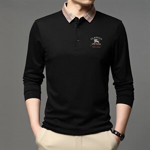 J514钱塘2020-1秋冬新款主推男士高端休闲翻领T恤主推P70图片