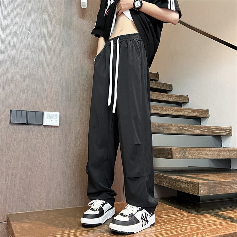 2025春夏款港风宽松设计感休闲百搭休闲裤直筒裤K24102-P35,男装休闲裤,星座717