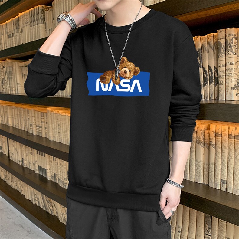 跑量卫衣男22秋季打底上衣潮流韩版宽松T恤时尚百搭长袖W093,男装卫衣,星座815-2