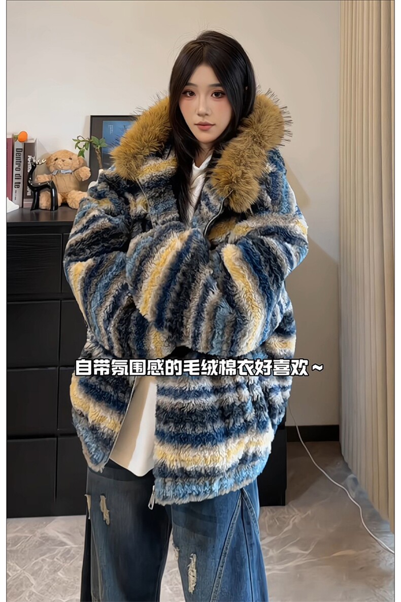 松弛港风休闲个性情侣款上衣韩潮时髦文艺风棉衣HY888P100,男装棉衣,电商A102B