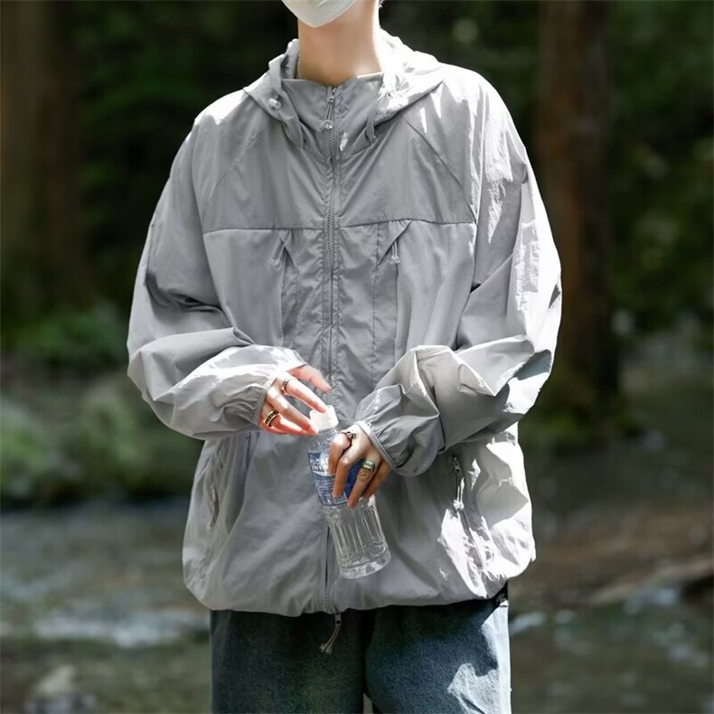 山系机能防紫外线冲锋衣男夏轻薄款户外速干防晒皮肤衣服夹克外套，男装夹克，星座1013