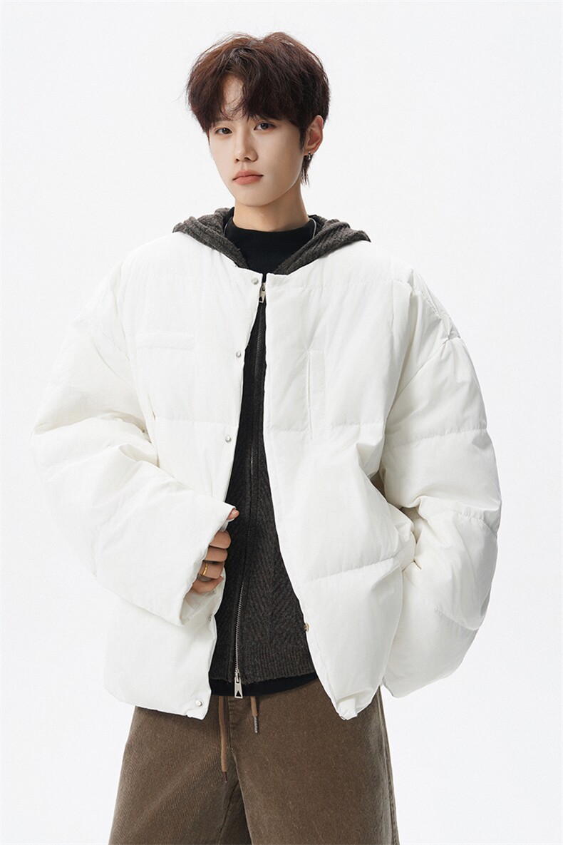 8XL-M90白鸭绒！超厚短外套羽绒服男面包服棉衣YRFC06P220控258,男装羽绒服,电商D206-1