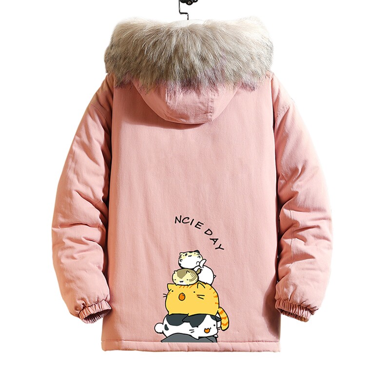 MM48090-P130冬季大毛领衣男士大码加厚袄男服砖墙挂拍,男装棉衣,电商A040A