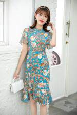 现货夏季旗袍连衣裙，女装婚纱/旗袍/礼服，爽靓爽