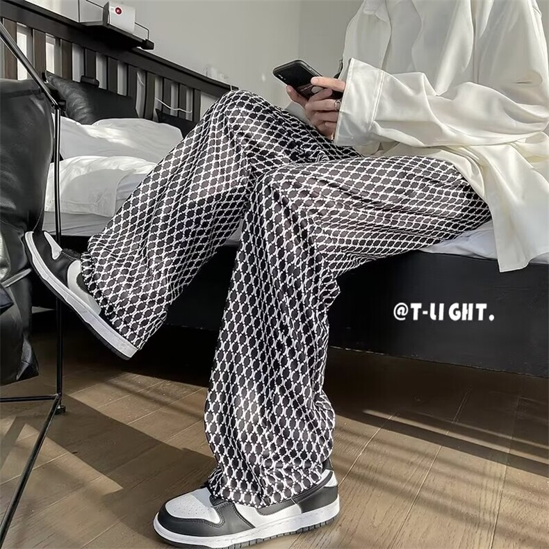 高品质秋款男休闲裤蛇皮条纹直筒高弹直筒长裤h0825P30,男装休闲裤,星座1013-1
