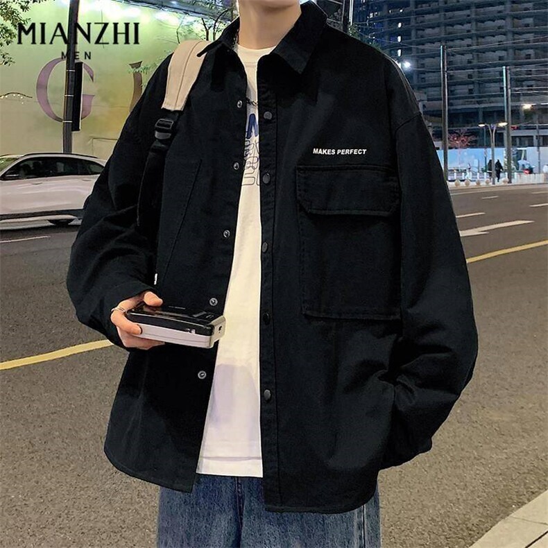 WASSUPHAPPY休闲衬衫夹克男春秋季高品质青少年新款工装开衫外套,男装夹克,星座1005-4