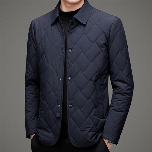 2023冬季新款短款翻领保暖外套双面呢羽绒棉服MSNA22M309-P243图片