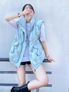 【现货】九零白鸭绒羽绒服马甲图片