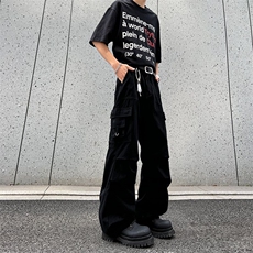 春夏季美式复古水洗做旧工装裤男女小众宽松直筒XZ201-KZ019P58，男装工装外套，星座201