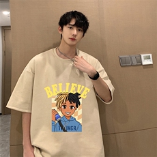 麂皮绒短袖t恤男大码半袖男JD82271-P25，男装T恤，电商A040
