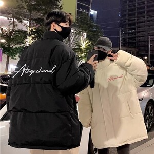 2025新款冬季棉衣外套男女立领运动潮牌青少年休闲棉服潮流时尚图片