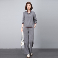 妈妈秋装休闲卫衣两件套新款洋气时尚中老年运动服套装女春秋宽松，女装套装/套裙，涵誉