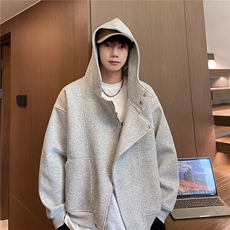 W5869-P802025秋冬新款520克重磅美式连帽设计感开衫外套控139，女装短外套，星座109