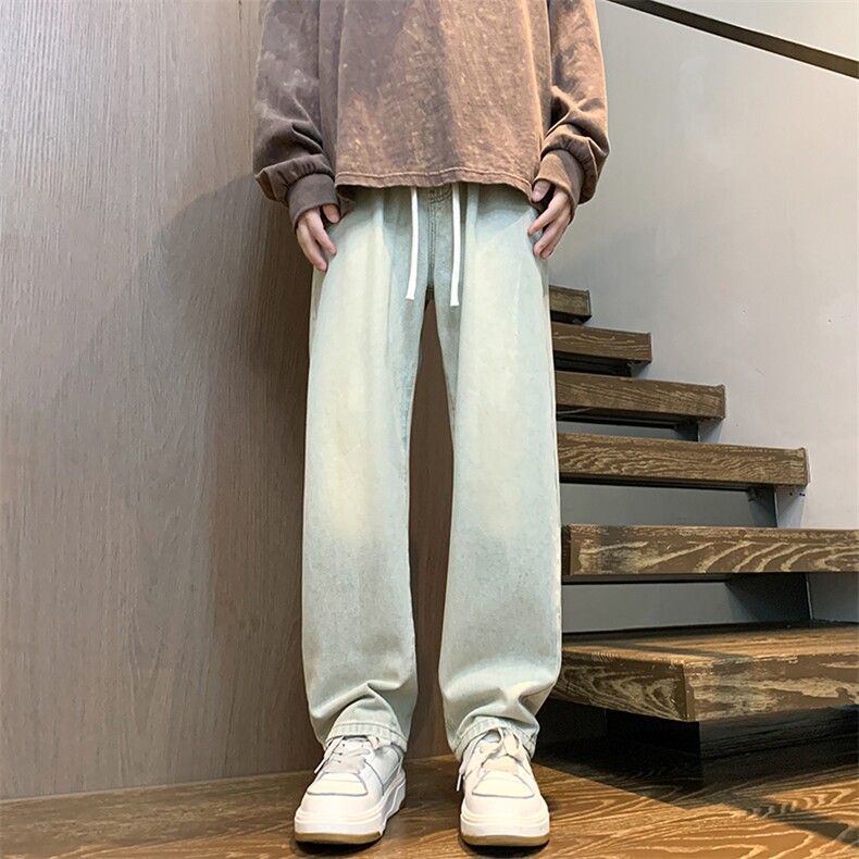 高品质现货主推！水洗牛仔裤复古美式长裤子男A080-9299-P40控68,男装牛仔裤,电商A080