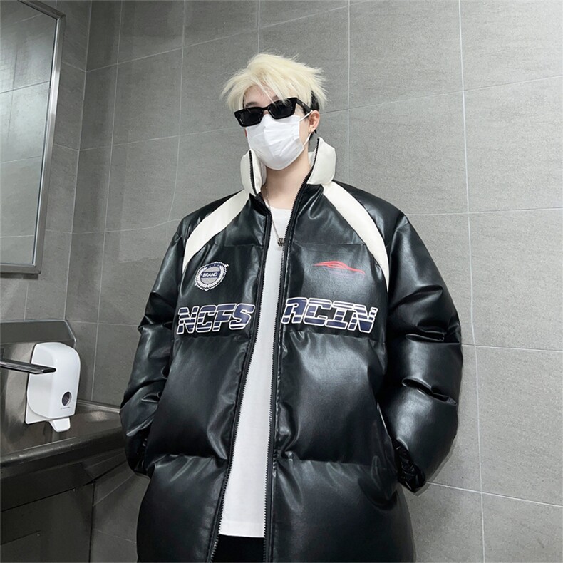 皮棉服冬季宽松港风棉衣立领冬装棉袄外套男MY2411-特P100控168,男装棉衣,电商B370