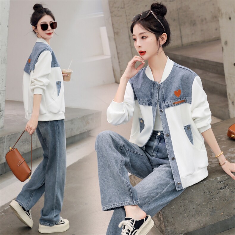 2023年春季休闲/淑女新款女装韩版牛仔外套女，女装短外套，靓星雨
