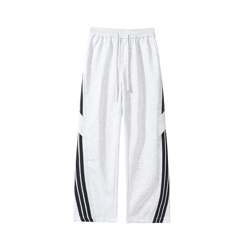 2025秋季新款白底大码美式三条杠卫裤M-5XHK24830-特P35,男装休闲裤,电商A022