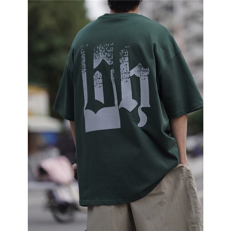 重磅前发泡后大印花短袖港风T桖（260克）202-8-T261-P38-控48,男装T恤,星座222-2（原202-8）