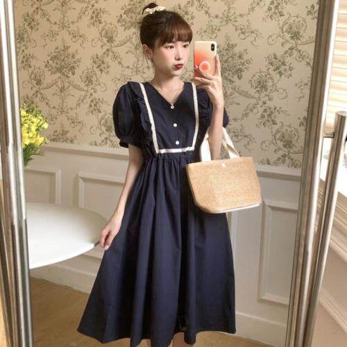 夏季新款法式连衣裙，，女装连衣裙，水锦红