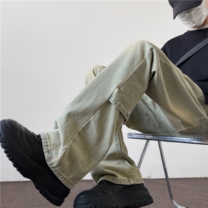 美式ins高街vibe重工艺水洗牛仔裤货号K2316P55图片