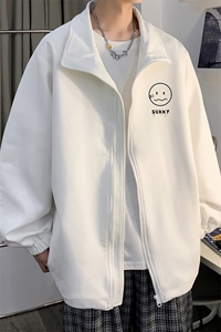 麂皮绒夹克男大码立领褂子外套JK85072-P68 加绒款-P78图片