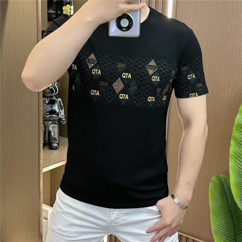 欧版轻奢百搭短袖T恤男夏季韩版修身上衣T116P30,男装T恤,星座1602（原101B）