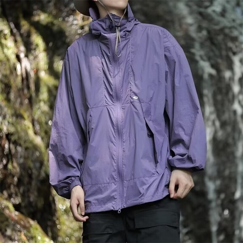 山系连帽防晒衣外套潮牌户外登山休闲夹克冲锋衣1001-1SF012P38,男装夹克,星座1001-1