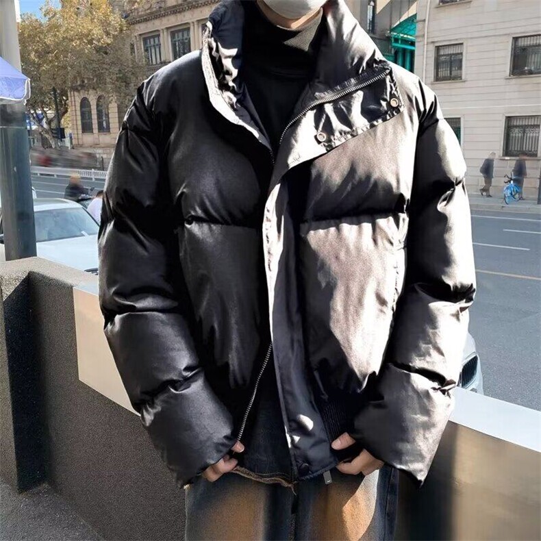 DY134-P88短款PU皮棉服男款冬季加厚面包服外套高级感袄子棉衣,男装棉衣,星座603-2