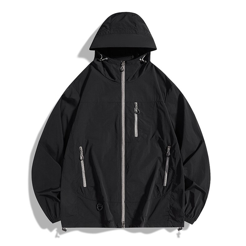 UPF50+有报告凉感轻薄透气宽松大码潮流防晒服DQC659-P48，男装防晒衣，电商B306